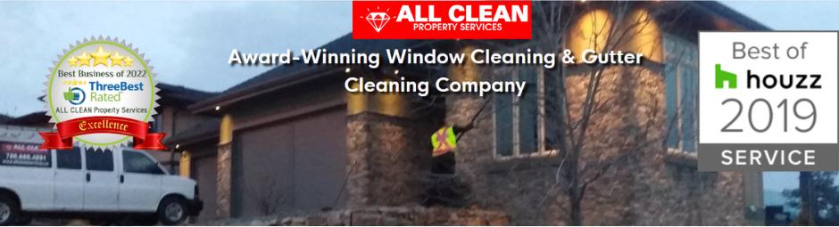 Photo of All Clean Property Service Landing Page Banner.
