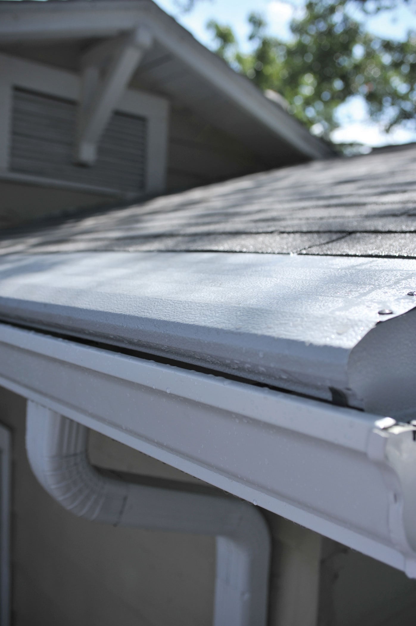 Surface-tension gutter guards